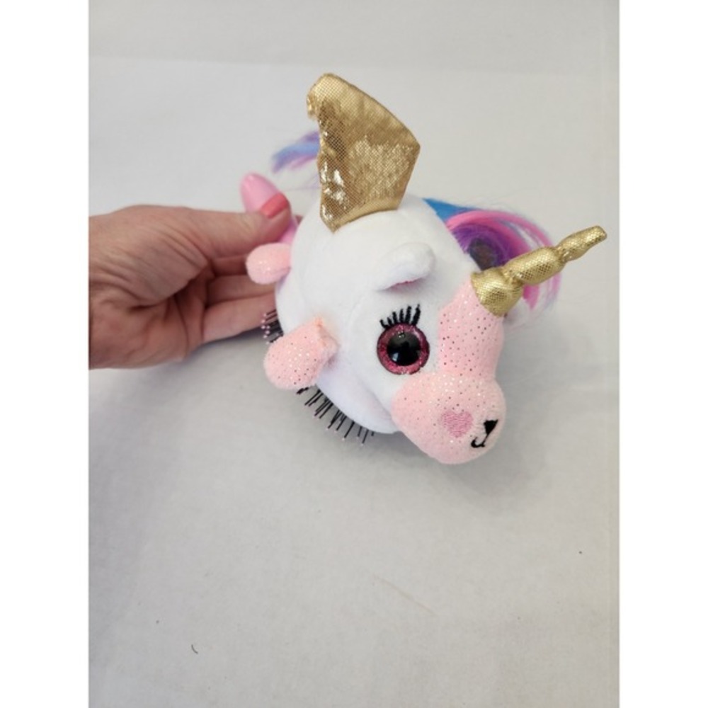 Wet Brush‎ Kids Detangling Hair Brush Unicorn Pink Gold Glitter Plush Cover